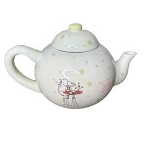 Really Woolly Dayspring Teapot with Bible verse